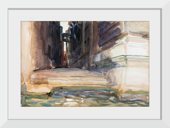 “The Calle Della Rosa With The Monte Di Pietà Venice (c. 1904)”, John Singer Sargent