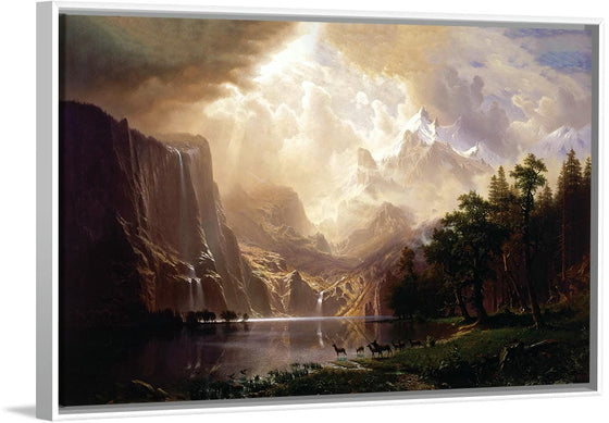 "Among the Sierra Nevada, California(1868)", Albert Bierstadt