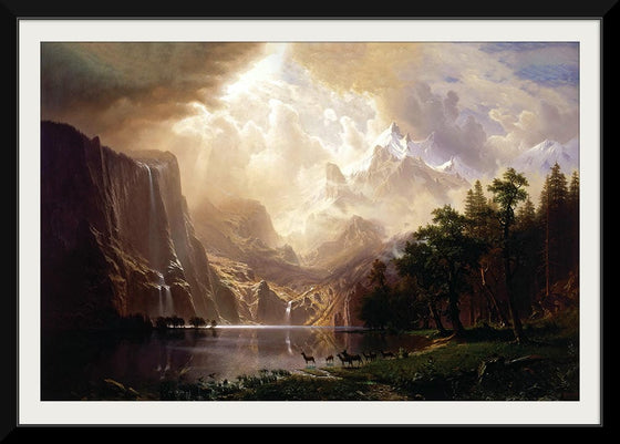 "Among the Sierra Nevada, California(1868)", Albert Bierstadt