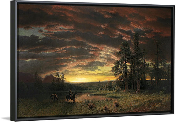 "Evening on the Prairie(1870)", Albert Bierstadt