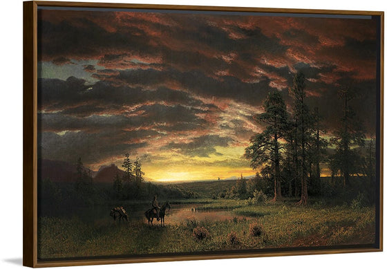 "Evening on the Prairie(1870)", Albert Bierstadt