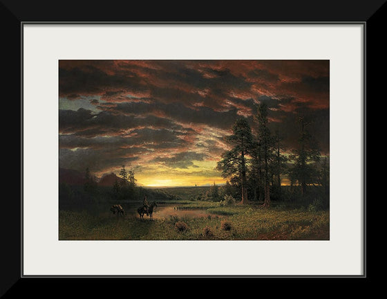 "Evening on the Prairie(1870)", Albert Bierstadt