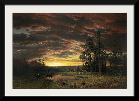 "Evening on the Prairie(1870)", Albert Bierstadt