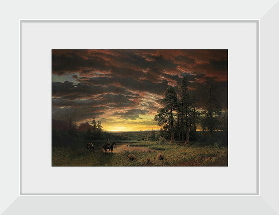 "Evening on the Prairie(1870)", Albert Bierstadt