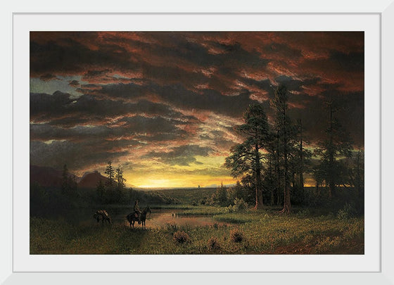 "Evening on the Prairie(1870)", Albert Bierstadt