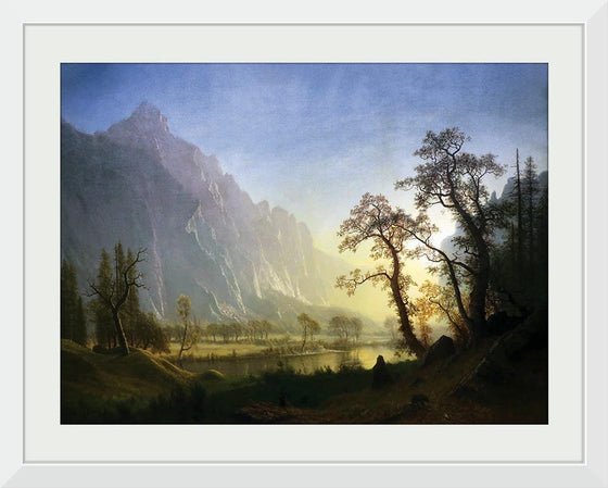 "Sunrise at Glacier Station(1889)", Albert Bierstadt