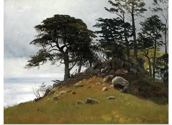 "Cypress Point, Monterey(1879)", Albert Bierstadt