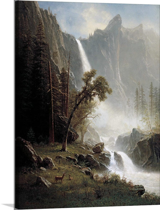 "Bridal Veil Falls, Yosemite(1871-1873)", Albert Bierstadt