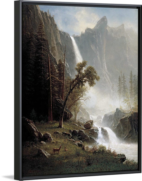 "Bridal Veil Falls, Yosemite(1871-1873)", Albert Bierstadt