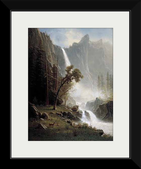 "Bridal Veil Falls, Yosemite(1871-1873)", Albert Bierstadt