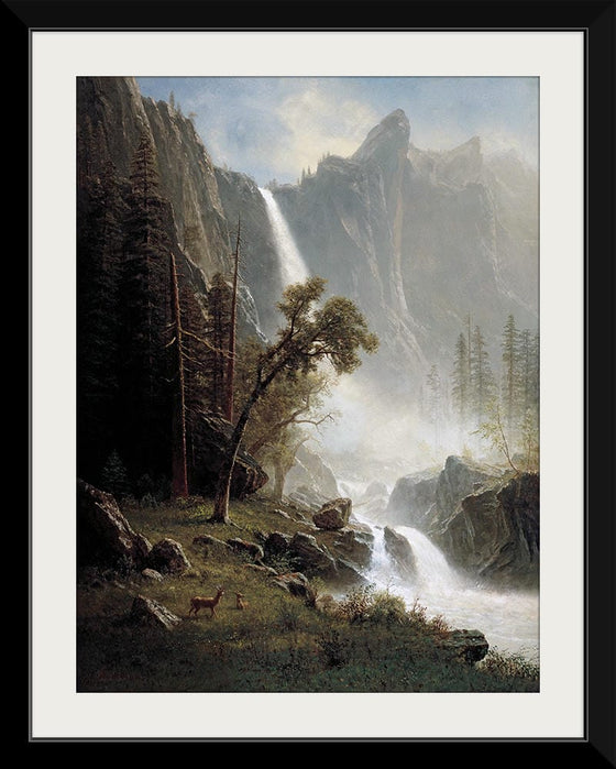 "Bridal Veil Falls, Yosemite(1871-1873)", Albert Bierstadt