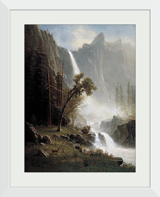 "Bridal Veil Falls, Yosemite(1871-1873)", Albert Bierstadt