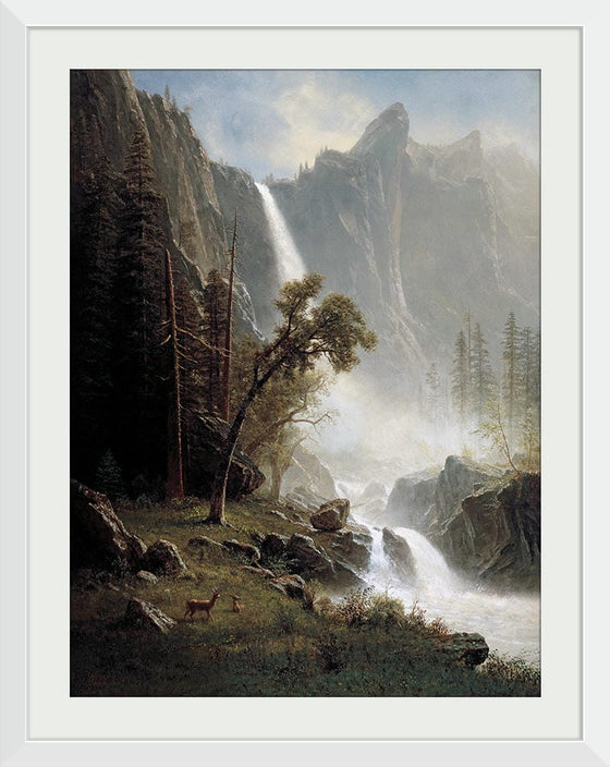 "Bridal Veil Falls, Yosemite(1871-1873)", Albert Bierstadt