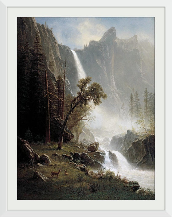 "Bridal Veil Falls, Yosemite(1871-1873)", Albert Bierstadt