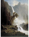 "Bridal Veil Falls, Yosemite(1871-1873)", Albert Bierstadt