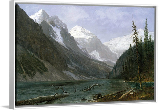 "Canadian Rockies (Lake Louise)(c.1889)", Albert Bierstadt