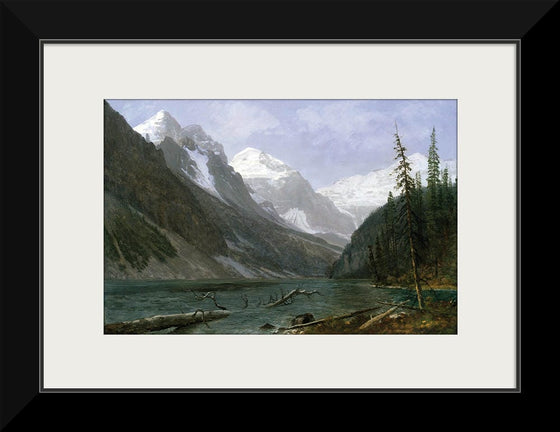 "Canadian Rockies (Lake Louise)(c.1889)", Albert Bierstadt