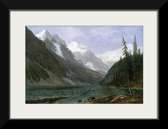 "Canadian Rockies (Lake Louise)(c.1889)", Albert Bierstadt