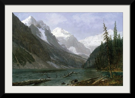 "Canadian Rockies (Lake Louise)(c.1889)", Albert Bierstadt