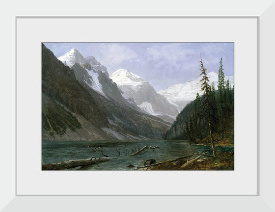 "Canadian Rockies (Lake Louise)(c.1889)", Albert Bierstadt