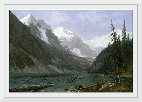 "Canadian Rockies (Lake Louise)(c.1889)", Albert Bierstadt