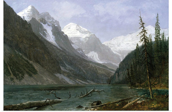 "Canadian Rockies (Lake Louise)(c.1889)", Albert Bierstadt