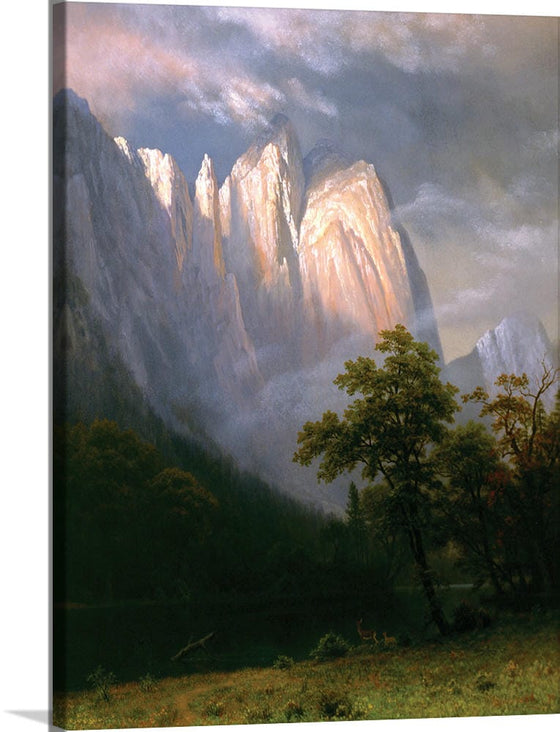 "Cathedral Rock, Yosemite(1870)", Albert Bierstadt