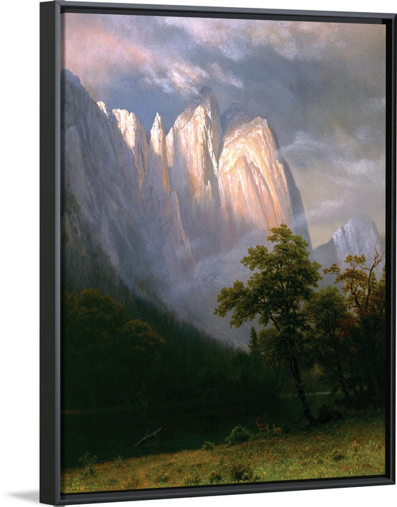 "Cathedral Rock, Yosemite(1870)", Albert Bierstadt