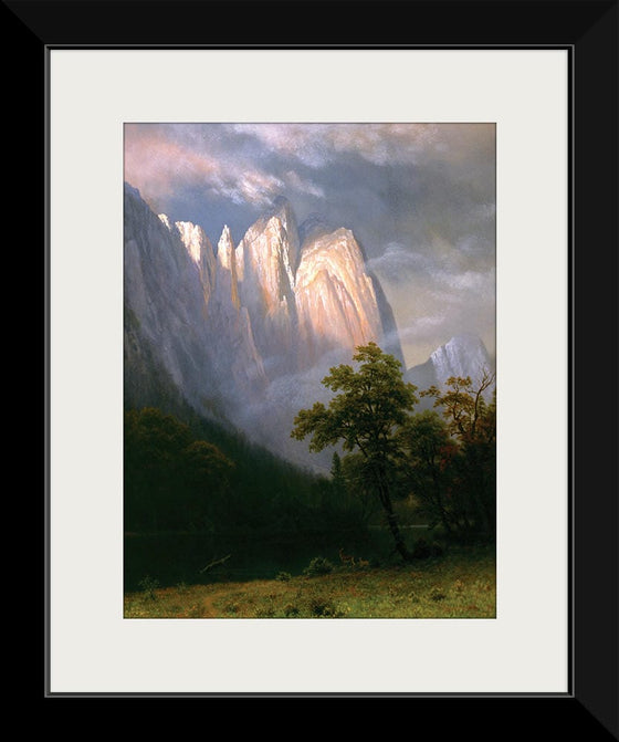 "Cathedral Rock, Yosemite(1870)", Albert Bierstadt