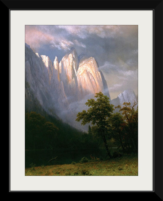 "Cathedral Rock, Yosemite(1870)", Albert Bierstadt