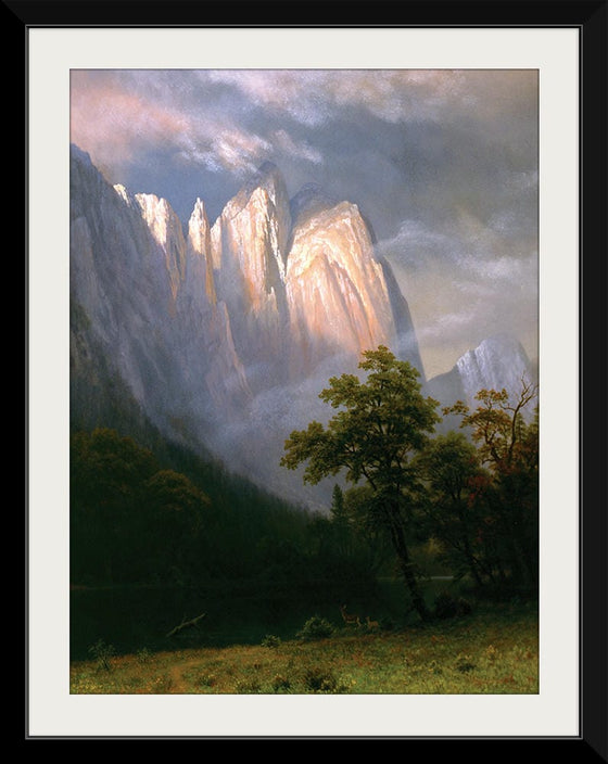 "Cathedral Rock, Yosemite(1870)", Albert Bierstadt