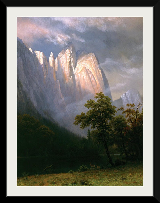 "Cathedral Rock, Yosemite(1870)", Albert Bierstadt