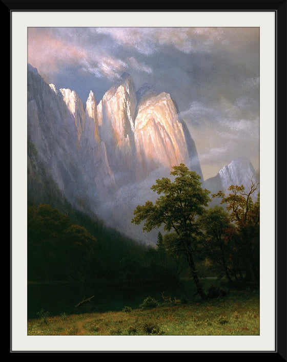 "Cathedral Rock, Yosemite(1870)", Albert Bierstadt