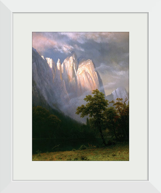 "Cathedral Rock, Yosemite(1870)", Albert Bierstadt