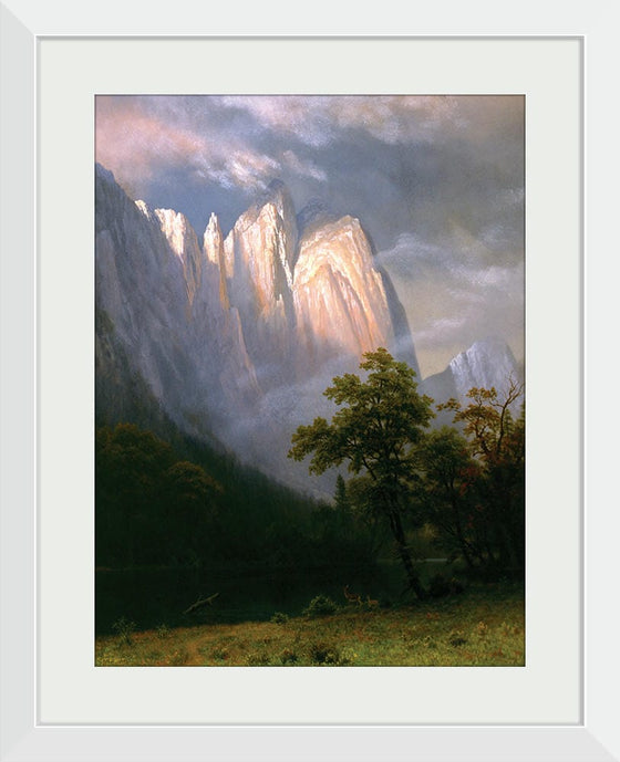 "Cathedral Rock, Yosemite(1870)", Albert Bierstadt