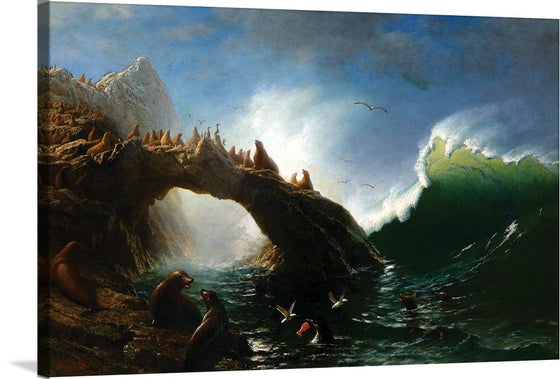 "Farallon Island(1887)", Albert Bierstadt