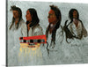 "Four Portraits of North American Indians(1859)", Albert Bierstadt