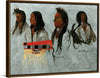 "Four Portraits of North American Indians(1859)", Albert Bierstadt