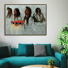  Discover the rich cultural heritage of Native Americans through these captivating portraits. Appreciate the artistry and authenticity of this historic artwork. Perfect for history and anthropology enthusiasts.