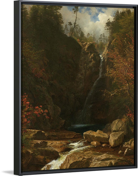 "Glen Ellis Falls(1869)", Albert Bierstadt