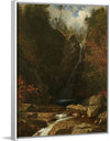 "Glen Ellis Falls(1869)", Albert Bierstadt