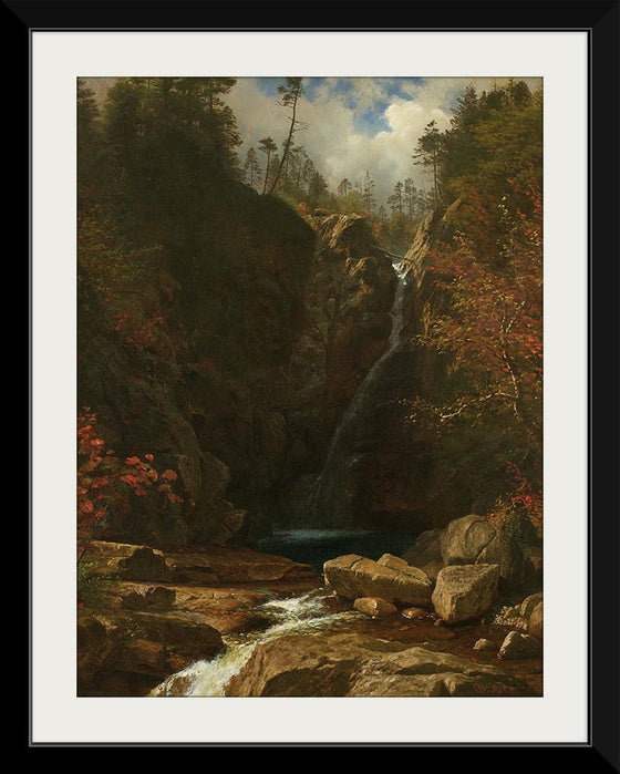 "Glen Ellis Falls(1869)", Albert Bierstadt