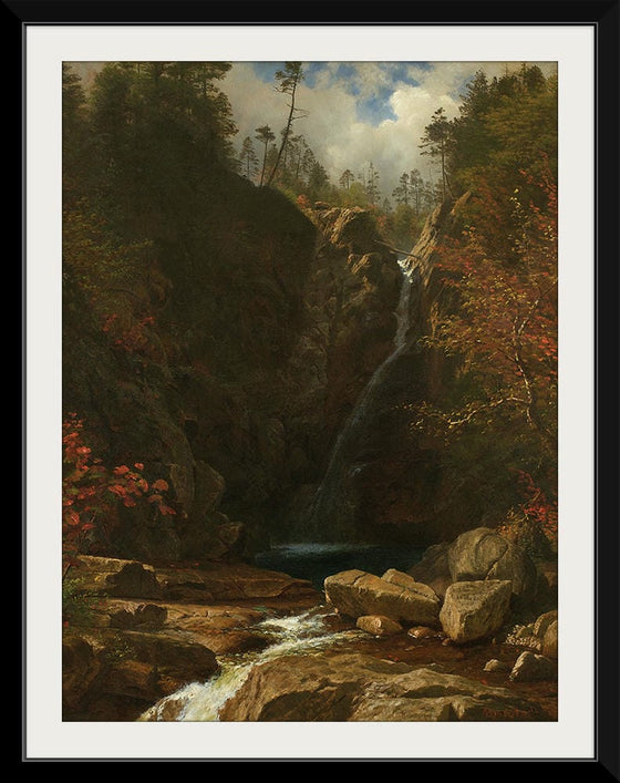 "Glen Ellis Falls(1869)", Albert Bierstadt