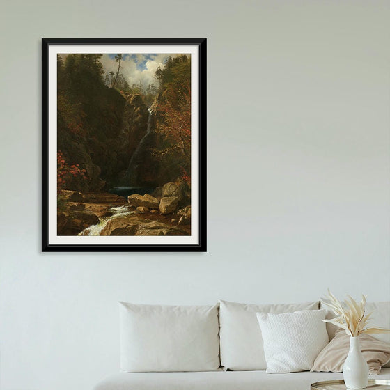 Immerse yourself in the serene beauty of Glen Ellis Falls with this breathtaking landscape painting. Experience the tranquility of nature through vivid colors and meticulous detail. Ideal for art lovers and outdoor enthusiasts.