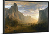 "Looking Down Yosemite Valley, California(1865)", Albert Bierstadt