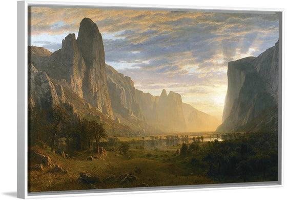 "Looking Down Yosemite Valley, California(1865)", Albert Bierstadt