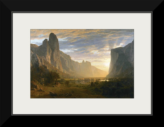 "Looking Down Yosemite Valley, California(1865)", Albert Bierstadt