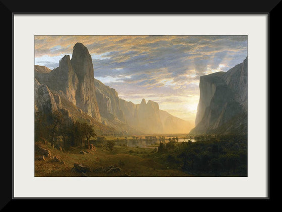 "Looking Down Yosemite Valley, California(1865)", Albert Bierstadt