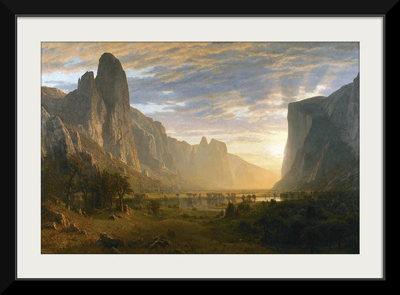 "Looking Down Yosemite Valley, California(1865)", Albert Bierstadt