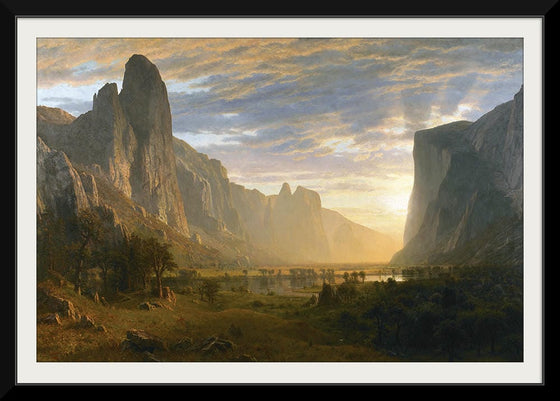 "Looking Down Yosemite Valley, California(1865)", Albert Bierstadt